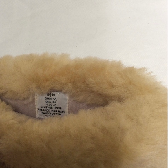 Dexter Tan Camel Shearling Sheepskin Boots Brown Suede Leather Winter Snow Boots - Picture 11 of 13